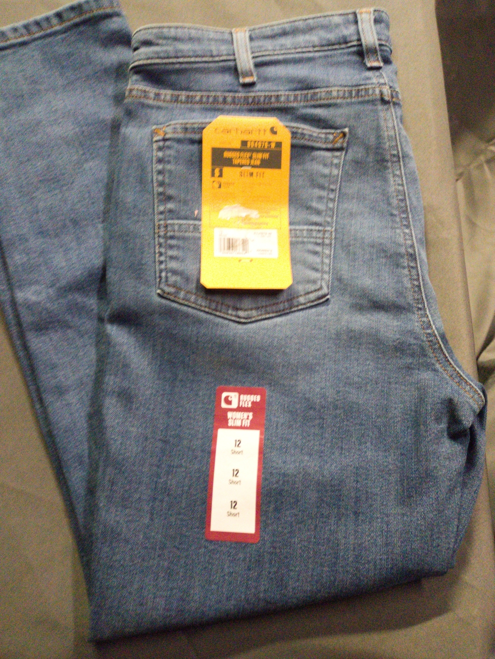 Carhartt Women’s Medium Blue Slim Straight Jeans with Tags